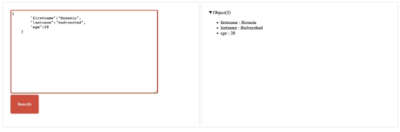 پروژه چهاردهم دوره جاوااسکریپت (JSON Beautifier)