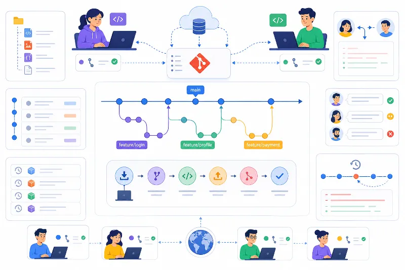 آموزش Git و GitHub برای برنامه‌نویسان