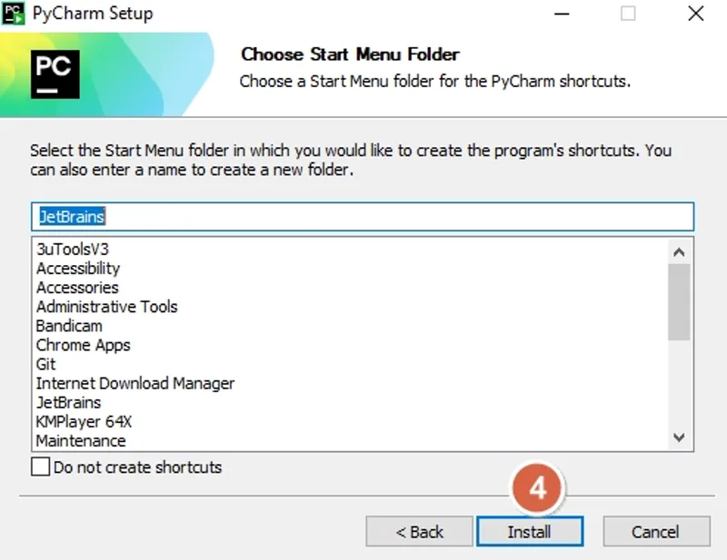 فعال‌سازی گزینه‌های PyCharm